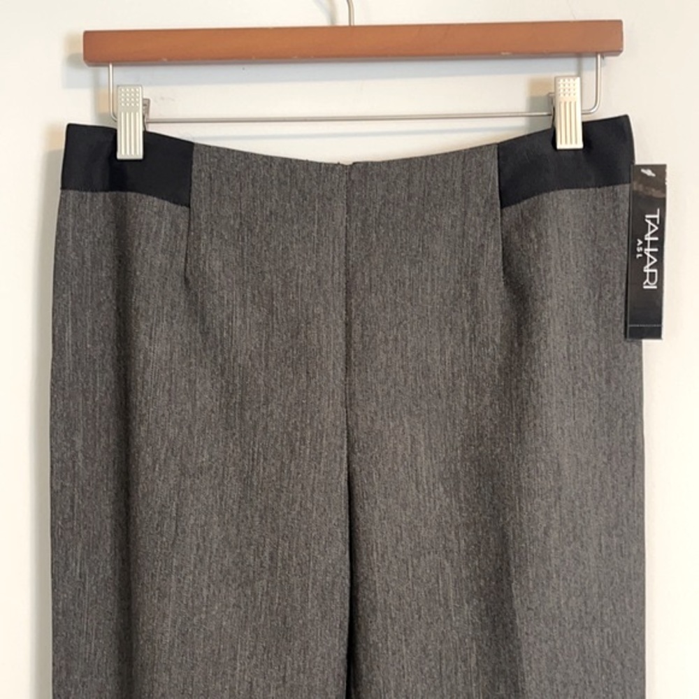 Tahari black and tan Vicki dress pants slacks trousers - Picture 2 of 6